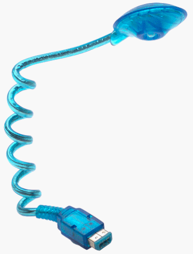 Gameboy Color Game Nyko Worm Light Teal Blue Accessory For Sale