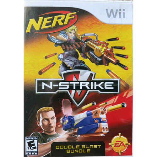 Wii - Wii★NERF N-STRIKE DOUBLE BLAST BUNDLE Nerf: N-strike Double Blast (Nintendo Wii, 2010