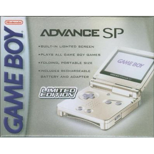 Complete GameBoy Advance SP System Pearl White