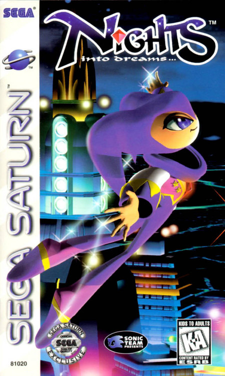 Christmas NiGHTS into Dreams Custom Reproduction for Sega Saturn Case Disc Cover --