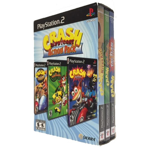 Complete Crash Bandicoot Action Pack PS2 Game Bundle For Sale