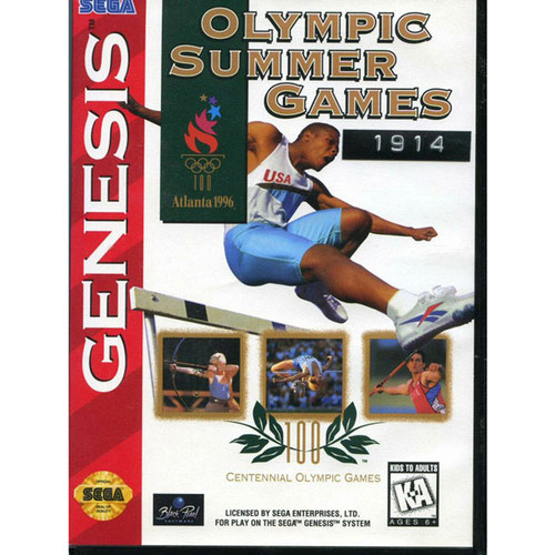 Complete Olympic Summer Games Sega Genesis Game Cartridge For Sale