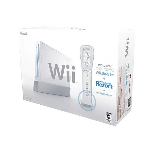 Complete Wii System White in Box w/ Wii Sports and Wii Sports Resort