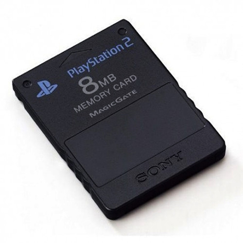 Original Memory Card 8mb Black Playstation 2 PS3 For Sale | DKOldies