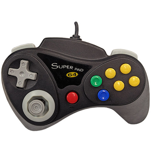 InterAct Super Pad 64 N64 Black Controller For Sale | DKOldies
