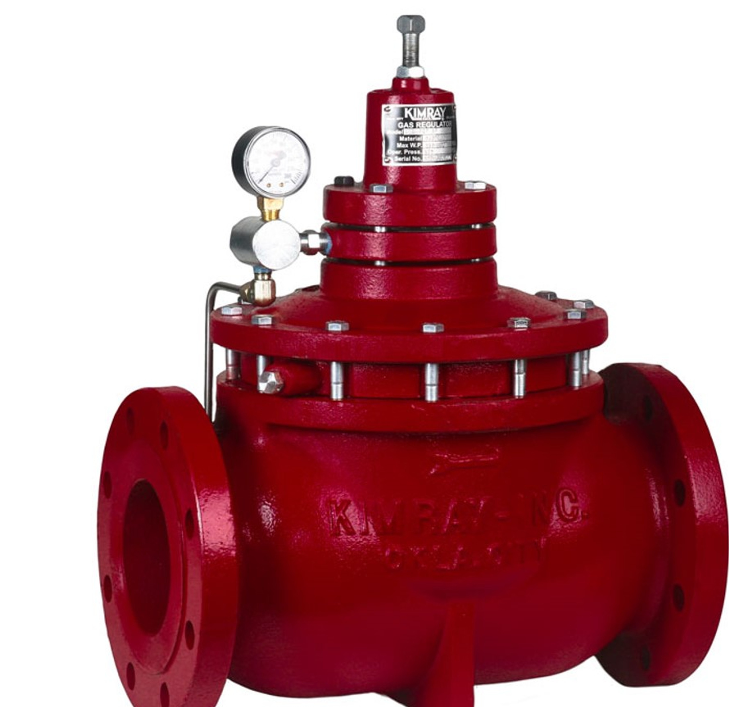 Back Pressure Regulator, Kimray, 4" 150 RF Through Body