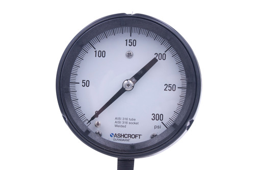 Duragauge Pressure Gauge, 4 1/2" Dial, Ashcroft
