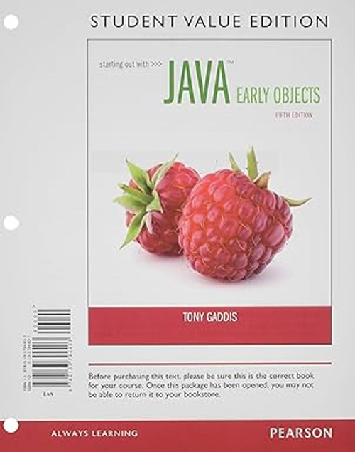 (eBook PDF) Starting Out with Java: Early Objects 5th Edition (eBook PDF) Starting Out with Java: Early Objects 5th Edition