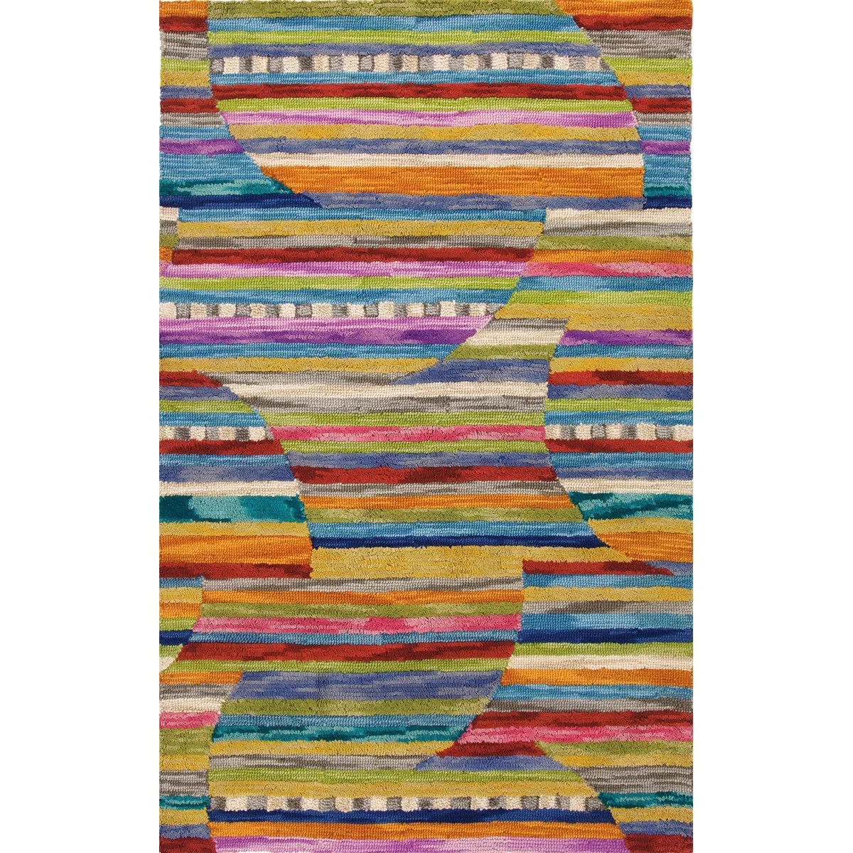 Jubilee Rug | Hand-Tufted Wool Striped Area Rug | Company C