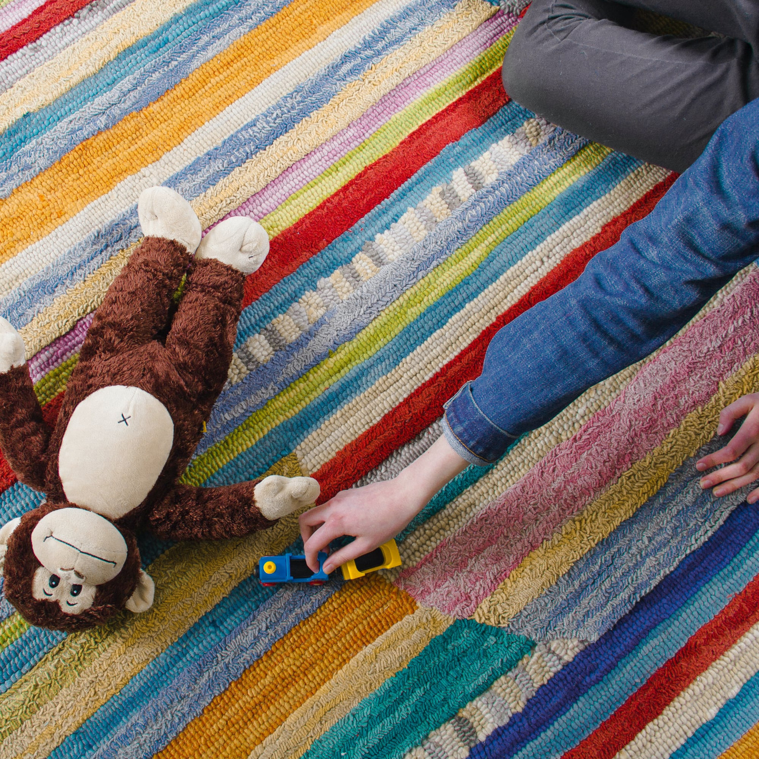 Jubilee Rug | Hand-Tufted Wool Striped Area Rug | Company C