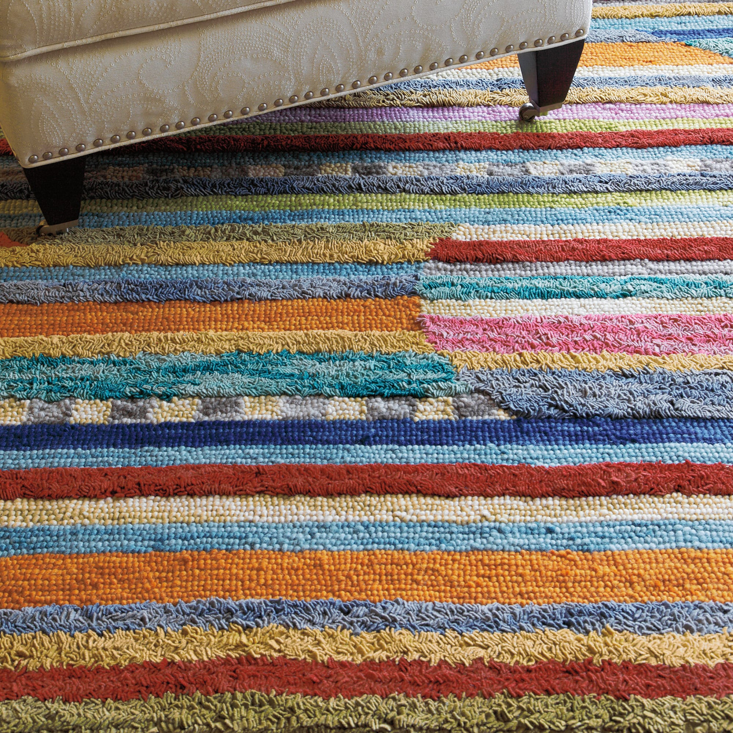 Jubilee Rug | Hand-Tufted Wool Striped Area Rug | Company C