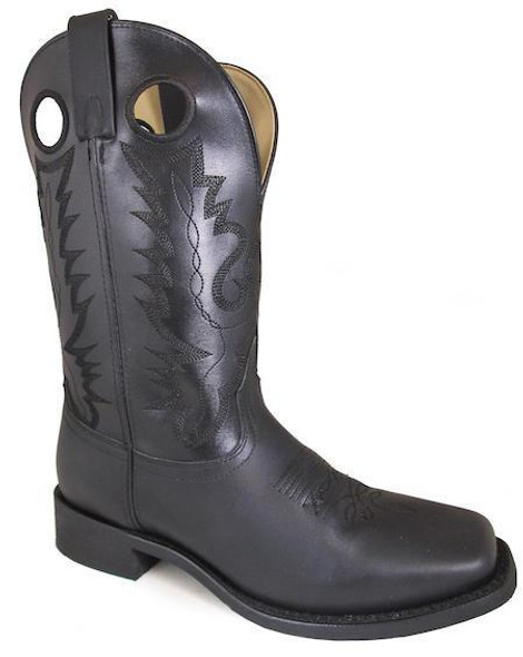 Men's Outlaw Black Leather Western Boot