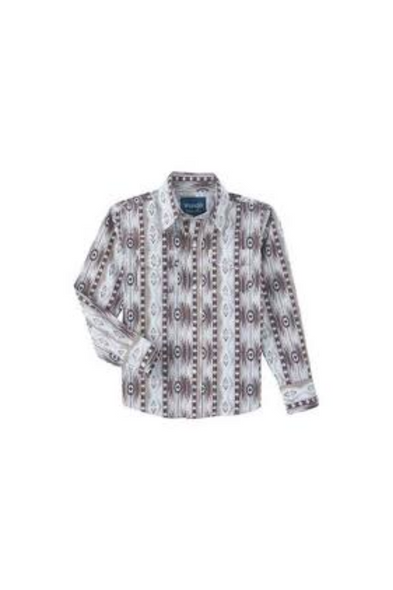 Wrangler Boy's Western Checotah Snap Button Shirt