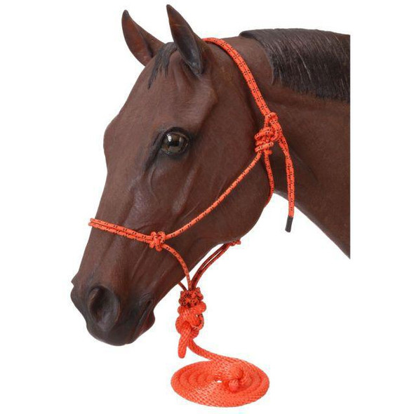 TOUGH1 POLY ROPE HALTER WITH LEAD