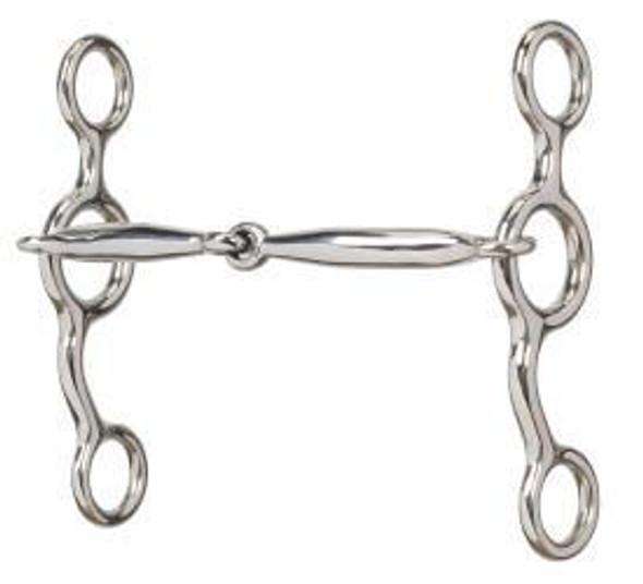 ALL PURPOSE BIT WITH 5" SWEET IRON SMOOTH SNAFFLE MOUTH