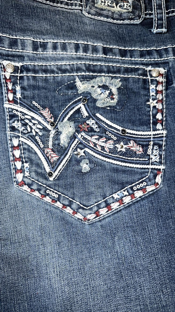 Americana Embellishment Plus Size Bootcut