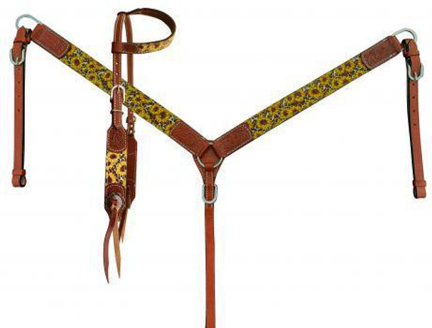 Sunflower Bridle/Breast Collar set