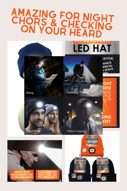 Roughneck Rechargeable Led Light Beanie