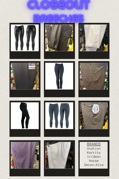 Ladies Breeches & Dressage Breeches