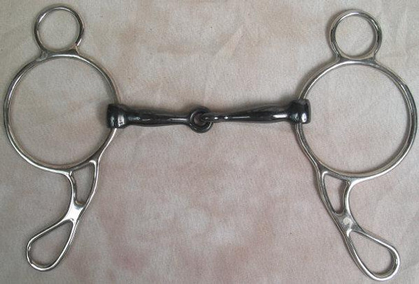 GAG BIT, 5" SWEET IRON SNAFFLE MOUTH