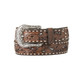 Nocona Belt 1 1/2" Floral Filigree Copper Glitter