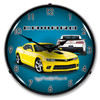 Camaro SS Bright Yellow LED Backlit Clock