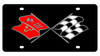 Corvette Black License Plate