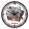 GM 283 V8 Fuelie Engine LED Backlit Clock
