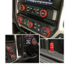 Sierra/Silverado Interior Knob Kit - Victory Red inside