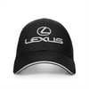 Lexus Unstructured Cotton Black Hat (front)