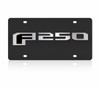 Ford F-250 Carbon Stainless Steel License Plate