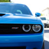 Dodge CHALLENGER SRT Hellcat Acrylic Front Grill Badge (on car)