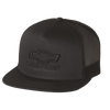 Chevy Bowtie Gray and Black Flat Bill Mesh Hat