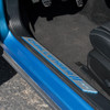 Dodge Challenger Door Sills -  B5 Blue/Surf Blue on car