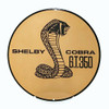 Shelby Cobra GT350 Bronze Circular Metal Sign