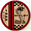 Shelby Cobra Distressed Split Circular Metal Sign