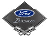 Ford Bronco Emblem Diamond Metal Sign - Black