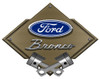 Ford Bronco Emblem Diamond Metal Sign - Bronze