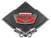65-66 Ford F100 Carbon Diamond Metal Sign - Black
