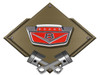 65-66 Ford F100 Carbon Diamond Metal Sign - Bronze