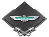 57 Ford Thunderbird Carbon Diamond Metal Sign - Black