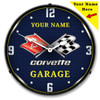 Add Your Name C3 Corvette Garage LED Backlit Clock