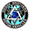 Dodge Brothers Round Emblem Metal Sign