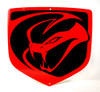 Dodge Viper Stryker Red Emblem Metal Sign