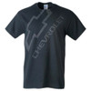 Chevrolet Distressed Bowtie Black T-Shirt - Front Print Only