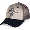 Ford Mustang Tri-Bar Gray and Blue Mesh Hat left