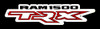 Dodge Ram TRX Black and Red Emblem Metal Sign