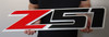 Corvette Z51 Emblem Metal Sign (28x6)