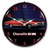 1968 Red Chevelle SS 396 LED Backlit Clock