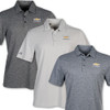 Chevrolet Gold Bowtie Heathered Adidas Polo Shirt